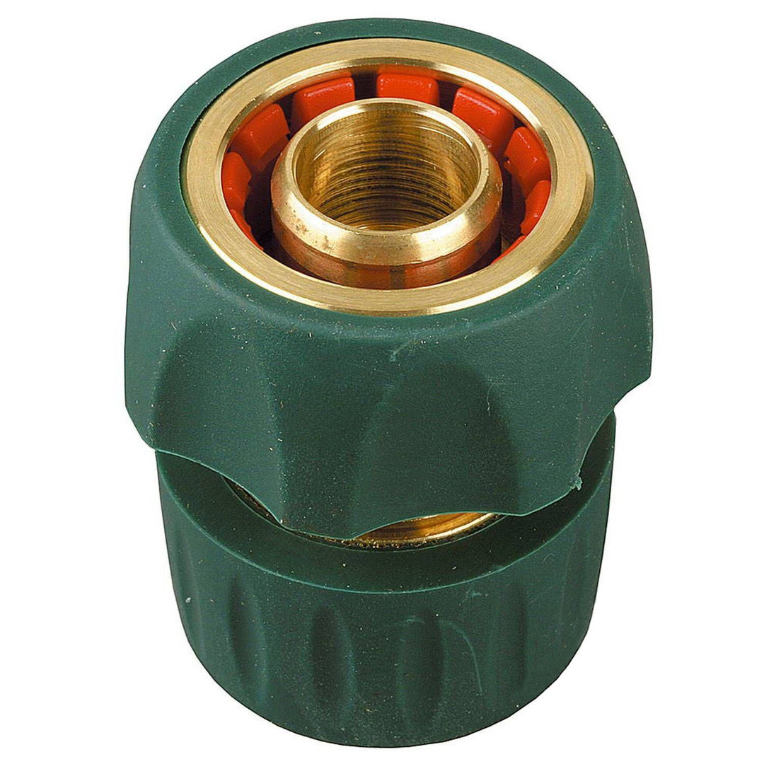 Соединитель Raco Profi-Plus 4244-55108B 3/4 дюйма (шланг-насадка, латунный, с покрытием TPR)