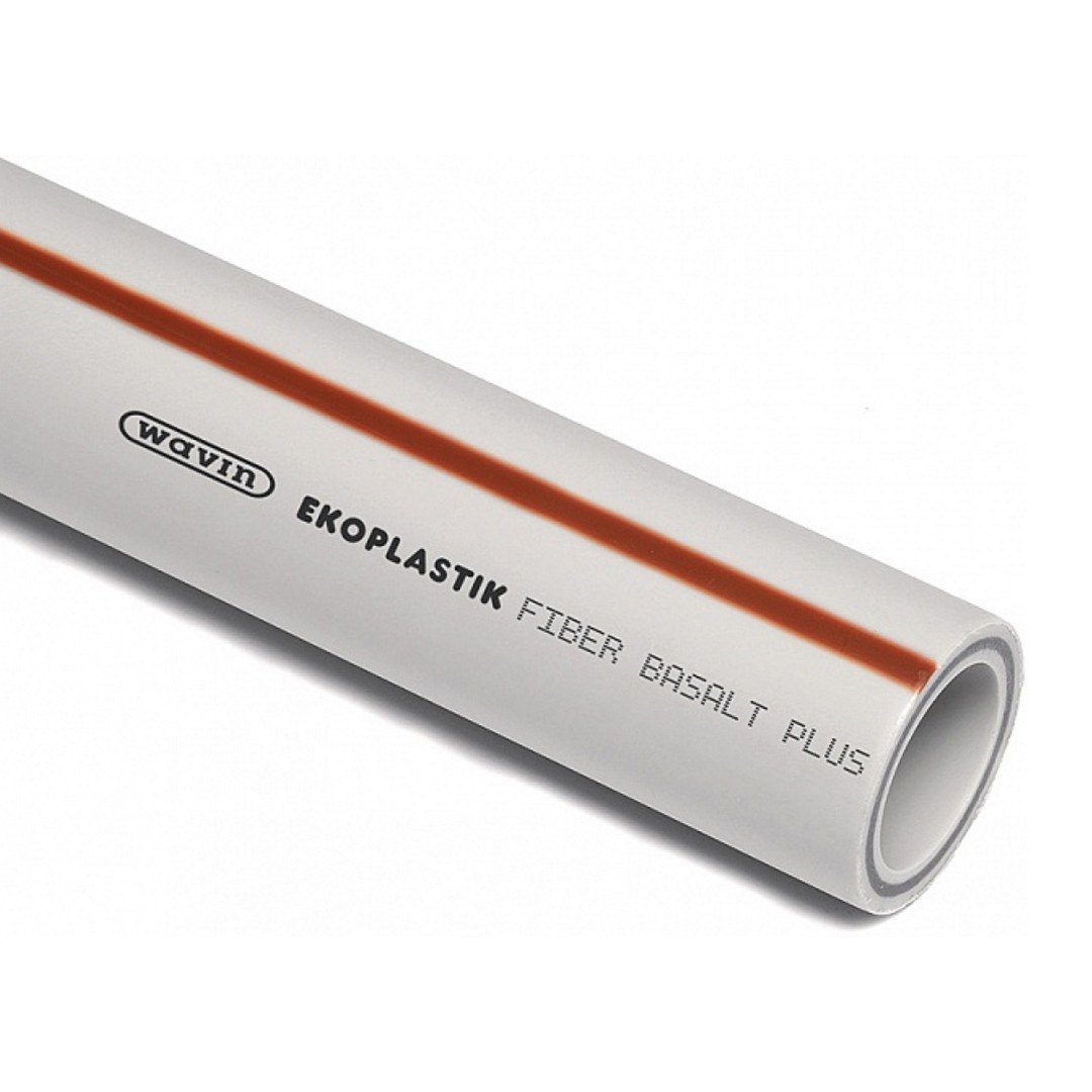 Труба для водоснабжения Wavin Ekoplastik Fiber Basalt Plus STRFB063TRCT 63х8,6 мм 4 м
