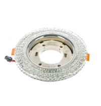 Светильник встраиваемый Feron CD4020 29473 20LED 2835SMD 4000K 11Вт GX53 (с подсветкой, без лампы, прозрачный, хром)