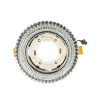 Светильник встраиваемый Feron CD4020 29473 20LED 2835SMD 4000K 11Вт GX53 (с подсветкой, без лампы, прозрачный, хром)