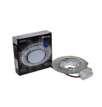 Светильник встраиваемый Feron CD4021 29474 20LED 2835SMD 4000K 11Вт GX53 (с подсветкой, без лампы, прозрачный, хром)