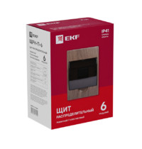 Щит распределительный EKF pb40-n-6-dark (IP41, 6 модулей, темное дерево)