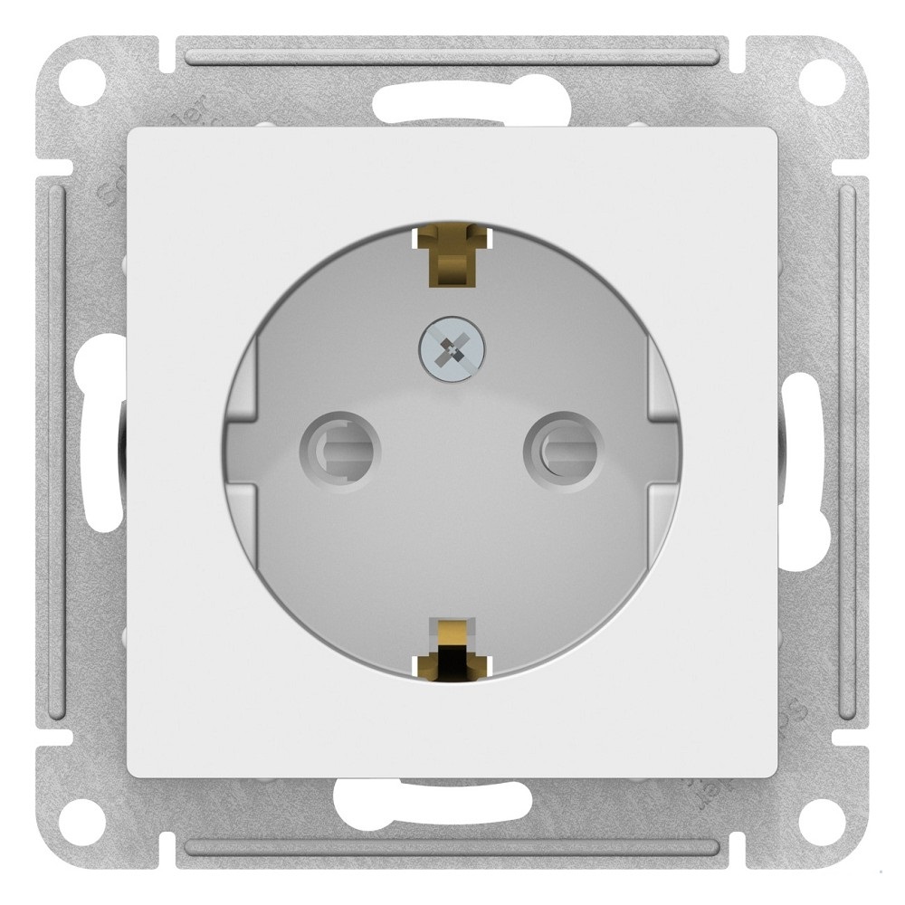 Розетка штепсельная Schneider Electric AtlasDesign 16А (1-местная, белый)