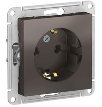 Розетка штепсельная Schneider Electric AtlasDesign 16А (1-местная, мокко)