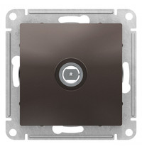 Розетка ТВ Schneider Electric AtlasDesign 16А (1-местная, мокко)
