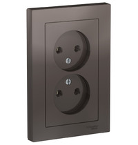Розетка штепсельная Schneider Electric AtlasDesign 16А (2-местная, мокко)