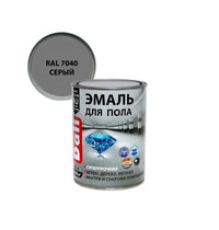 Эмаль для пола Dali 0,8л (глянцевая, серая RAL7040)