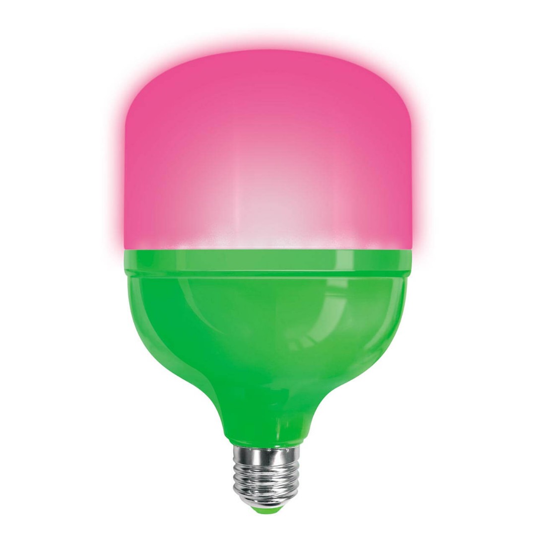 Лампа светодиодная Uniel LED-M80-20W/SPSB/E27/FR PLS55GR UL-00006261 (для растений, форма M)