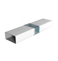 Воздуховод Era 511ВП1,5 55мм х х110 1,5м (прямоугольный, ПВХ)