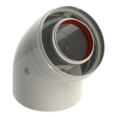 Отвод коаксиальный Conti CCP61045MFB 60мм х 100мм 45°