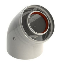 Отвод коаксиальный Conti CCP61045MFB 60мм х 100мм 45°