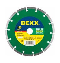 Круг отрезной алмазный Dexx Multi Universal 36701-180_z01 180мм (универсальный, сегментный, по бетону, кирпичу, камню)