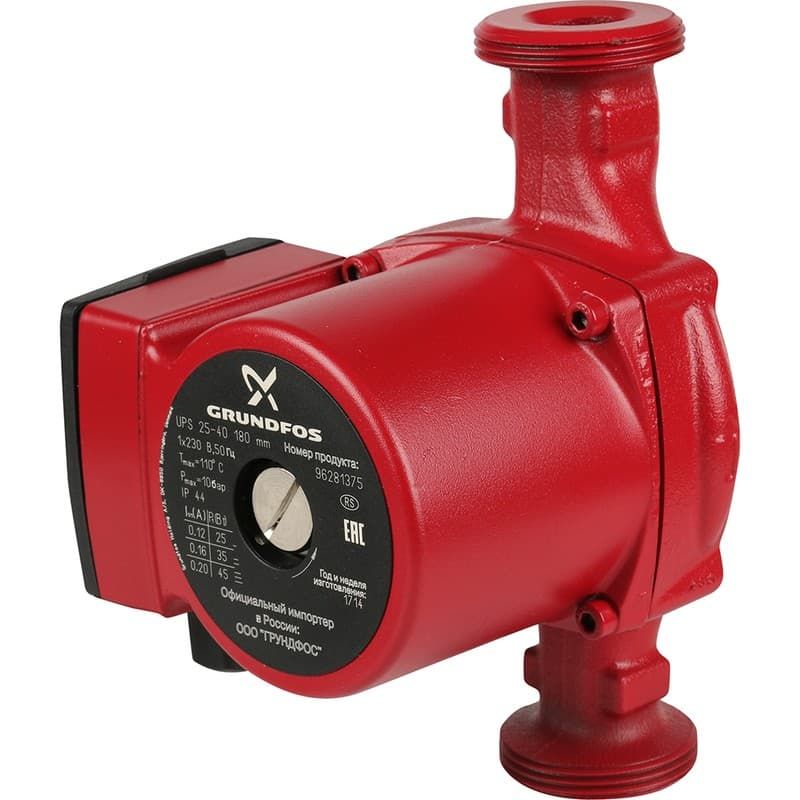 Насос циркуляционный Grundfos UPS 25-60 180мм