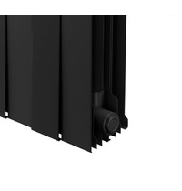 Радиатор биметаллический Royal Thermo PianoForte 500 320 мм 4 секции (секционный, подключение универсальное боковое, цвет Noir Sable)