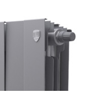 Радиатор биметаллический Royal Thermo PianoForte 500 480 мм 6 секций (секционный, подключение универсальное боковое, цвет Silver Satin)