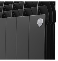 Радиатор биметаллический Royal Thermo BiLiner 500 320 мм 4 секции (секционный, подключение универсальное боковое, цвет Noir Sable)