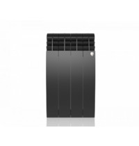 Радиатор биметаллический Royal Thermo BiLiner 500 320 мм 4 секции (секционный, подключение универсальное боковое, цвет Noir Sable)