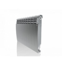 Радиатор биметаллический Royal Thermo BiLiner 500 800 мм 10 секций (секционный, подключение универсальное боковое, цвет Silver Satin)