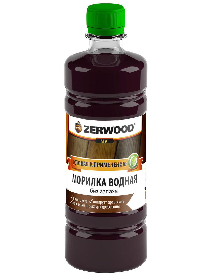 Морилка водная для дерева Zerwood 0,5л (мокко)