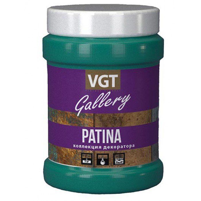 Эмаль декоративная VGT Gallery Коллекция декоратора Patina 0,25кг (окись меди 1)