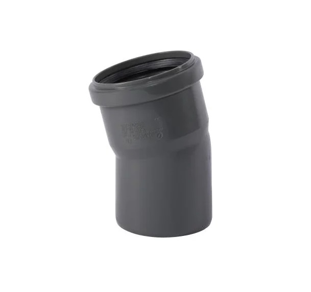 Отвод для внутренней канализации Sinikon Standart 504037.C d=75 мм 15°