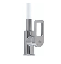 Смеситель для кухни Rossinka Z35-35U White (с гибким цветным изливом, хром, бел)