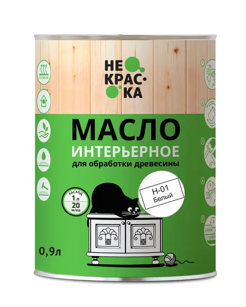 Масло интерьерное Не Краска НФ-00002462 0,9л (цвет белый Н-01)