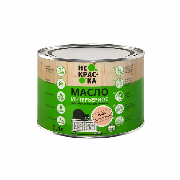 Масло интерьерное Не Краска НФ-00002454 0,4л (цвет персиковый Н-04)