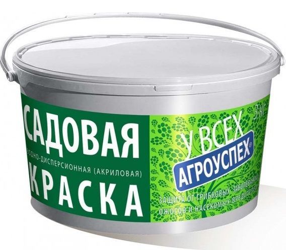 Защитная краска для садовых деревьев Агроуспех 87738 3кг