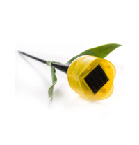 Светильник садовый Uniel USL-C-452/PT305 YELLOW TULIP UL-00004277 IP44 1 х LR (на солнечной батарее, белый свет, аккумулятор в комплекте)