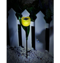 Светильник садовый Uniel USL-C-452/PT305 YELLOW TULIP UL-00004277 IP44 1 х LR (на солнечной батарее, белый свет, аккумулятор в комплекте)