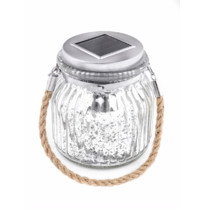 Светильник садовый Uniel USL-M-211/GN120 SILVER JAR UL-00003209 (на солнечной батарее, теплый белый свет)