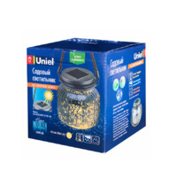 Светильник садовый Uniel USL-M-211/GN120 SILVER JAR UL-00003209 (на солнечной батарее, теплый белый свет)