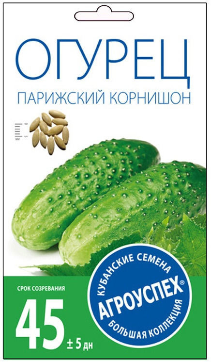Семена Агроуспех Огурец Парижский корнишон средний 22201 0,3г