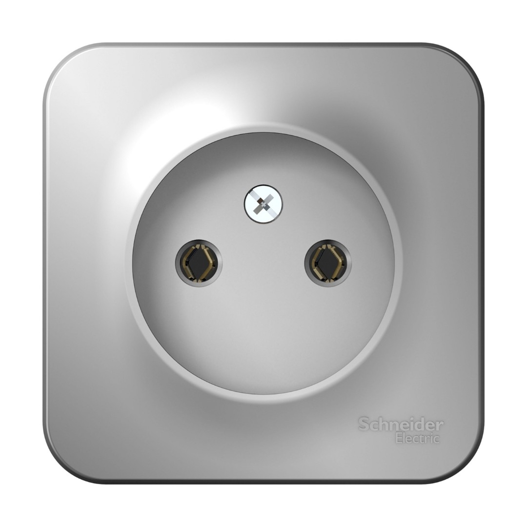 Розетка штепсельная Schneider Electric Blanca Blnra000103 16A 250B (1-местная, алюминий)