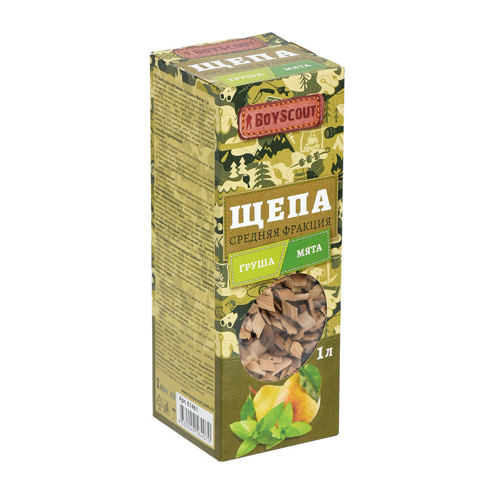Щепа для копчения Boyscout Груша и Мята 61461 1л