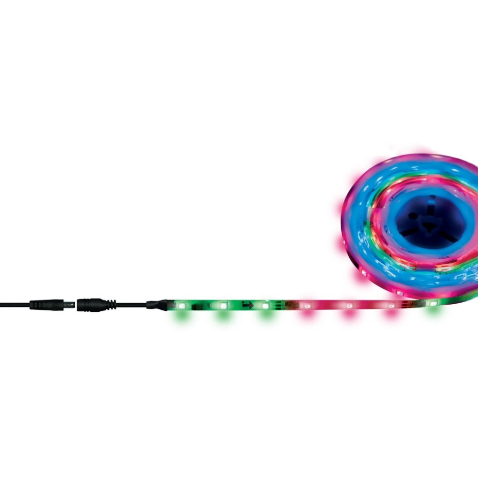 Светодиодная лента Uniel UL-00001859 10м (гибкая, на самоклеющейся основе, катушка, герметичная упаковка, RGB, бегущий огонь)