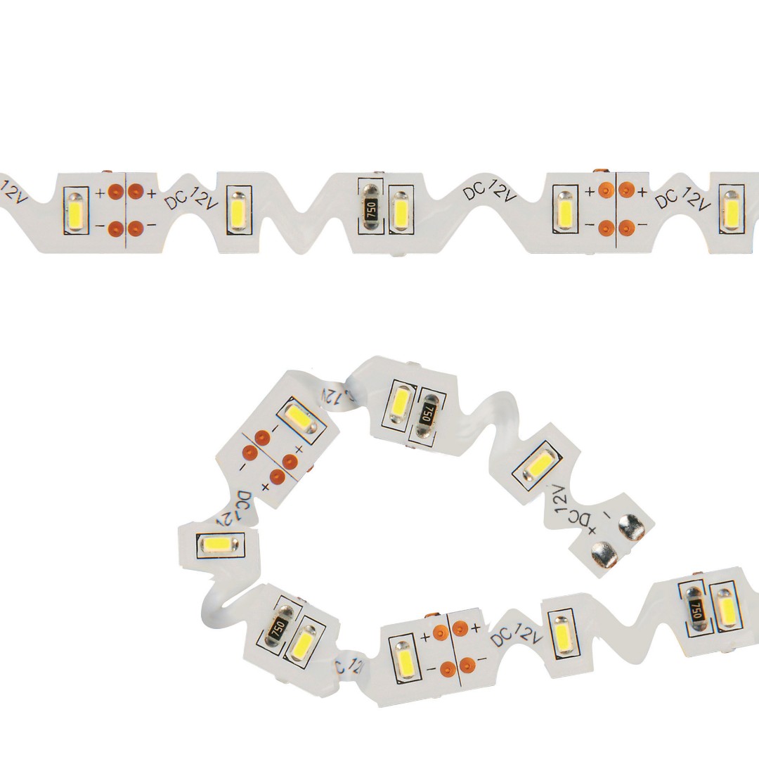 Лента светодиодная ULS-Z02 3014-60LED/m-8mm 10778 3 м IP20 (фигурная, гибкая, зиг-заг, холодный белый свет)