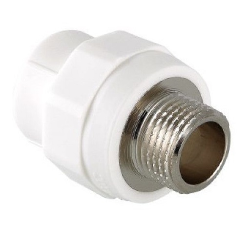 Фитинг соединитель Valtec VTp.701.0.03206 32мм х 1 дюйм (PPR, с переходом на внутреннюю резьбу)