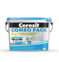 Гидроизоляция полимерная Ceresit Combo Pack 2 в 1 (мастика CL51 8кг и водонепроницаемая лента CL152 8м)
