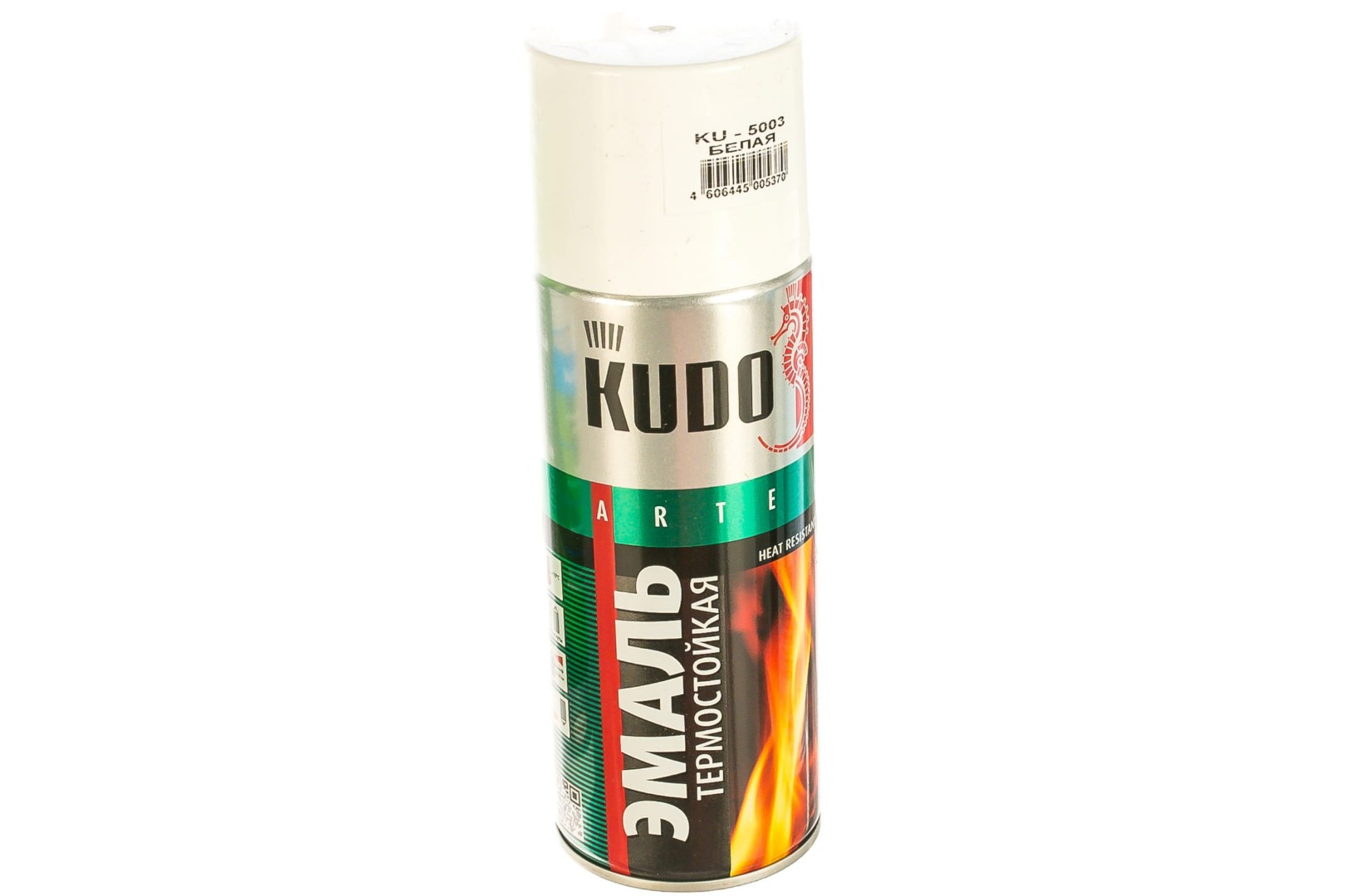Эмаль аэрозольная термостойкая Kudo KU-5003 520мл (красная)