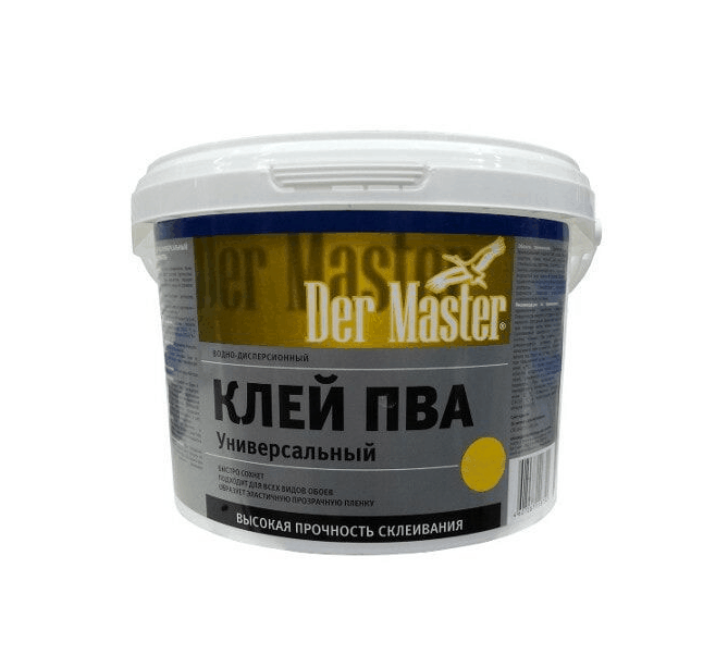 Клей ПВА строительный Der Master 62203 4кг (универсальный)