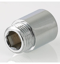 Удлинитель резьбовой Valtec VTr.198.C.0460 60мм х 1/2 дюйма (резьба внутренняя-наружная, хром)