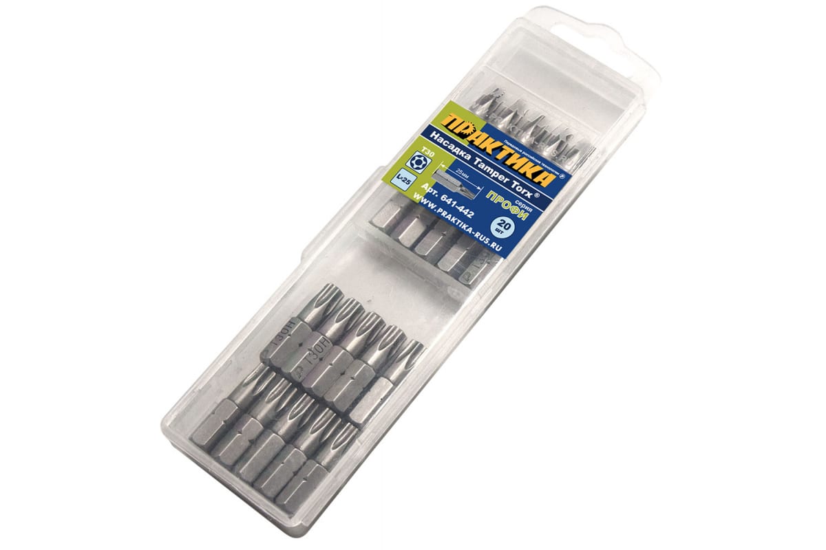 Набор бит Практика Профи 641-442 Torx 30-25 20 шт