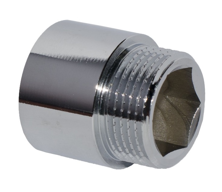 Резьбовой удлинитель Valtec VTr.198.С.0410 1/2 дюйма х 10мм (хром)