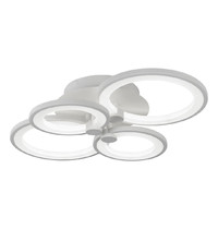 Люстра потолочная Sfera Sveta 58017/4 WHITE (с пультом, цвет белый)