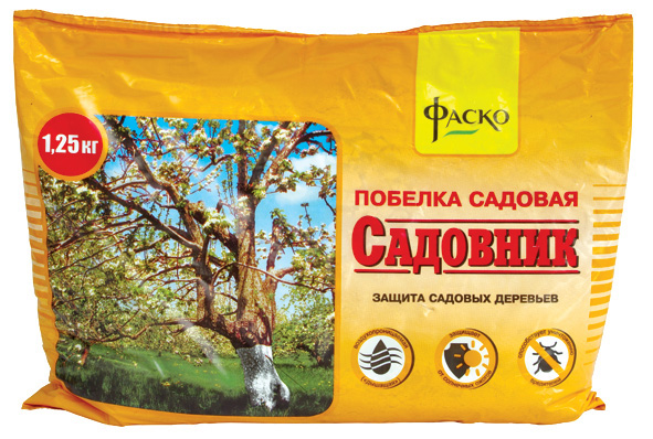 Побелка сухая для деревьев Фаско Садовник 1,25 кг