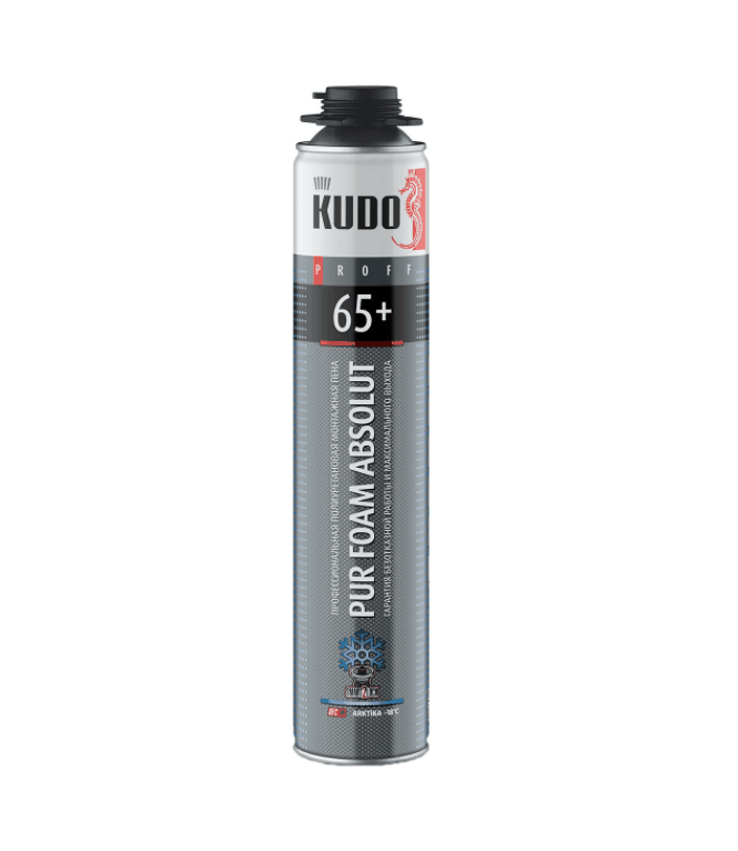Пена монтажная Kudo Absolut Proff 65+ Arktica KUPP10 1000мл (профессиональная, зимняя)