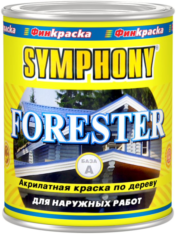 Краска фасадная по дереву Symphony Forester 0,9л (база А)