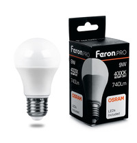 Лампа светодиодная Feron LB-1009 38027 9Вт 230В E27 4000K